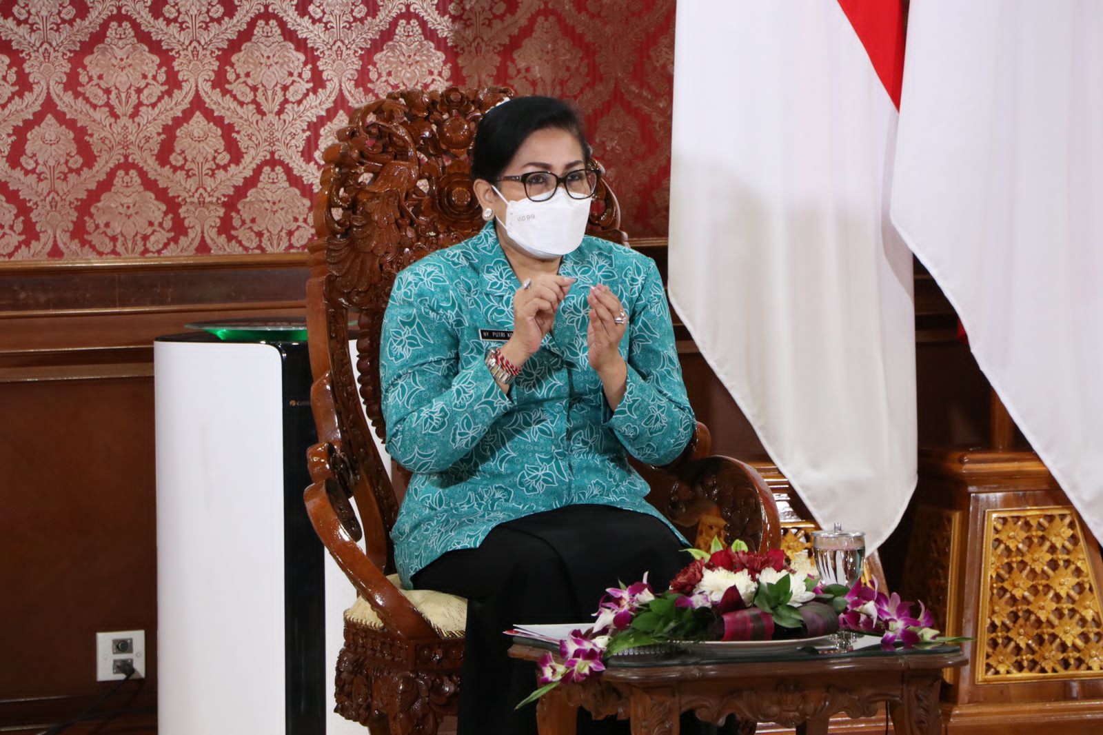 podiumnews.com-Putri Koster Minta PKK Sinergis dengan Pemerintah Percepat Vaksinasi Disabilitas 